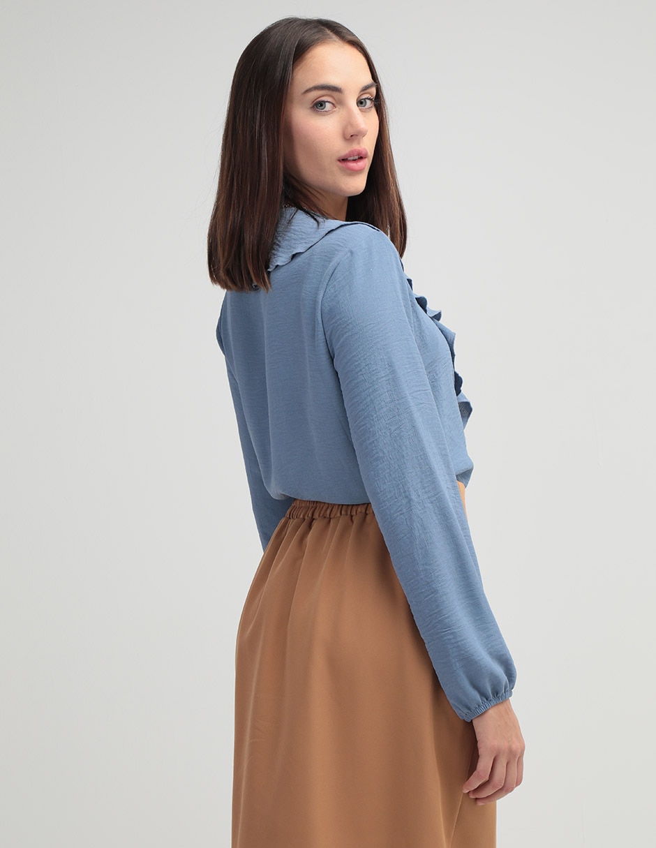 Blusa túnica Vitos celyn manga corta para mujer 5