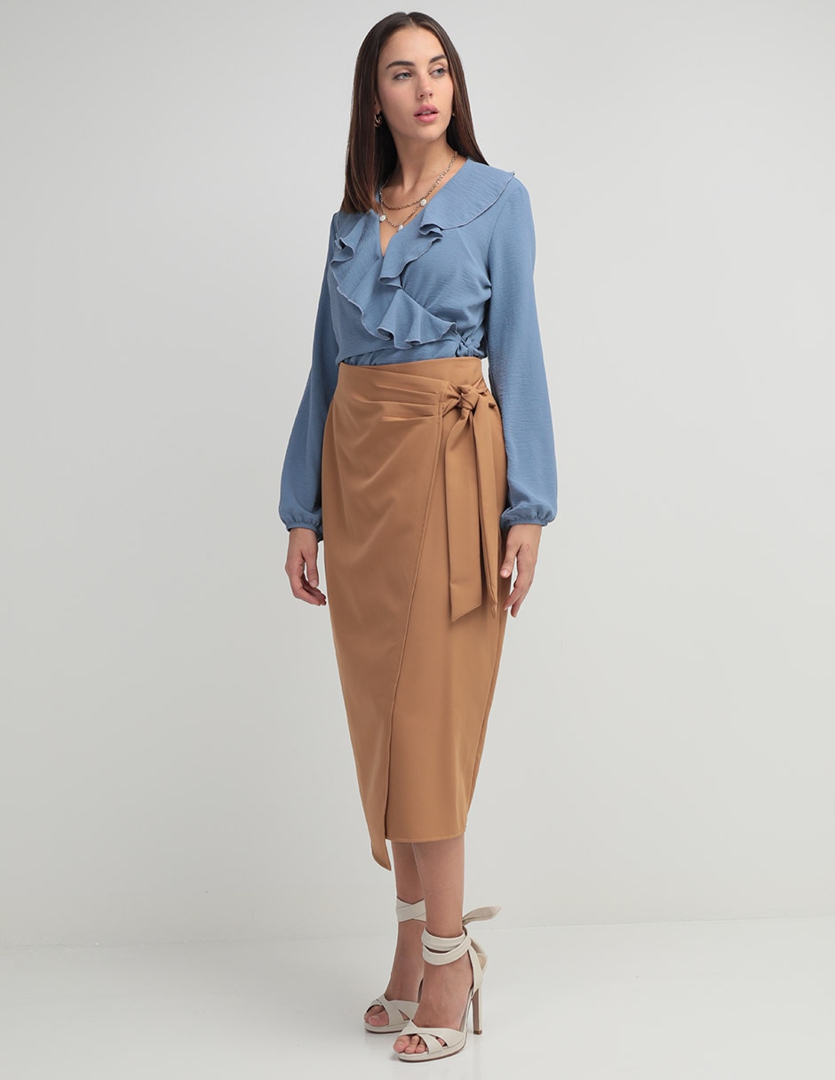 Blusa túnica Vitos celyn manga corta para mujer