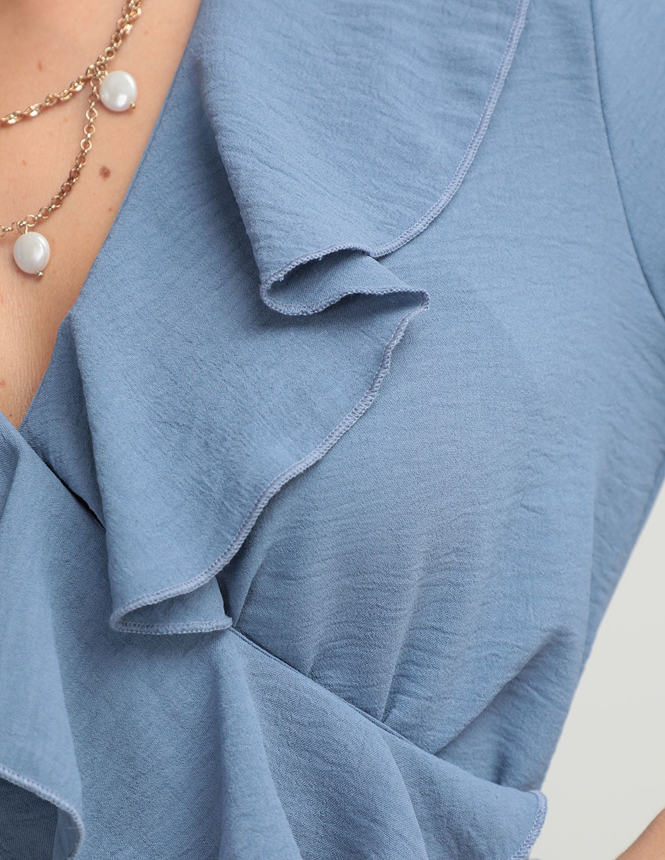 Blusa túnica Vitos celyn manga corta para mujer