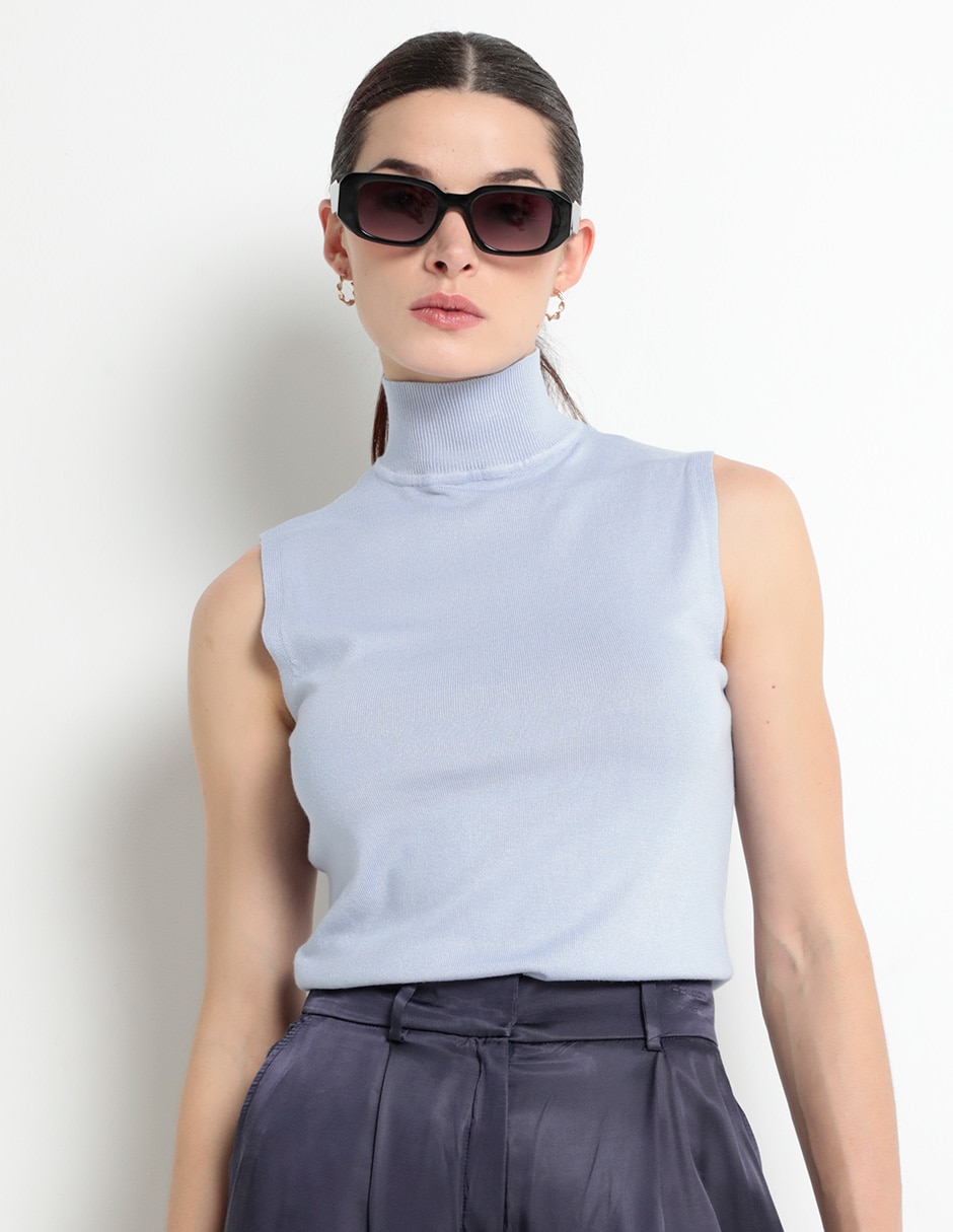 Blusa sin manga para mujer
