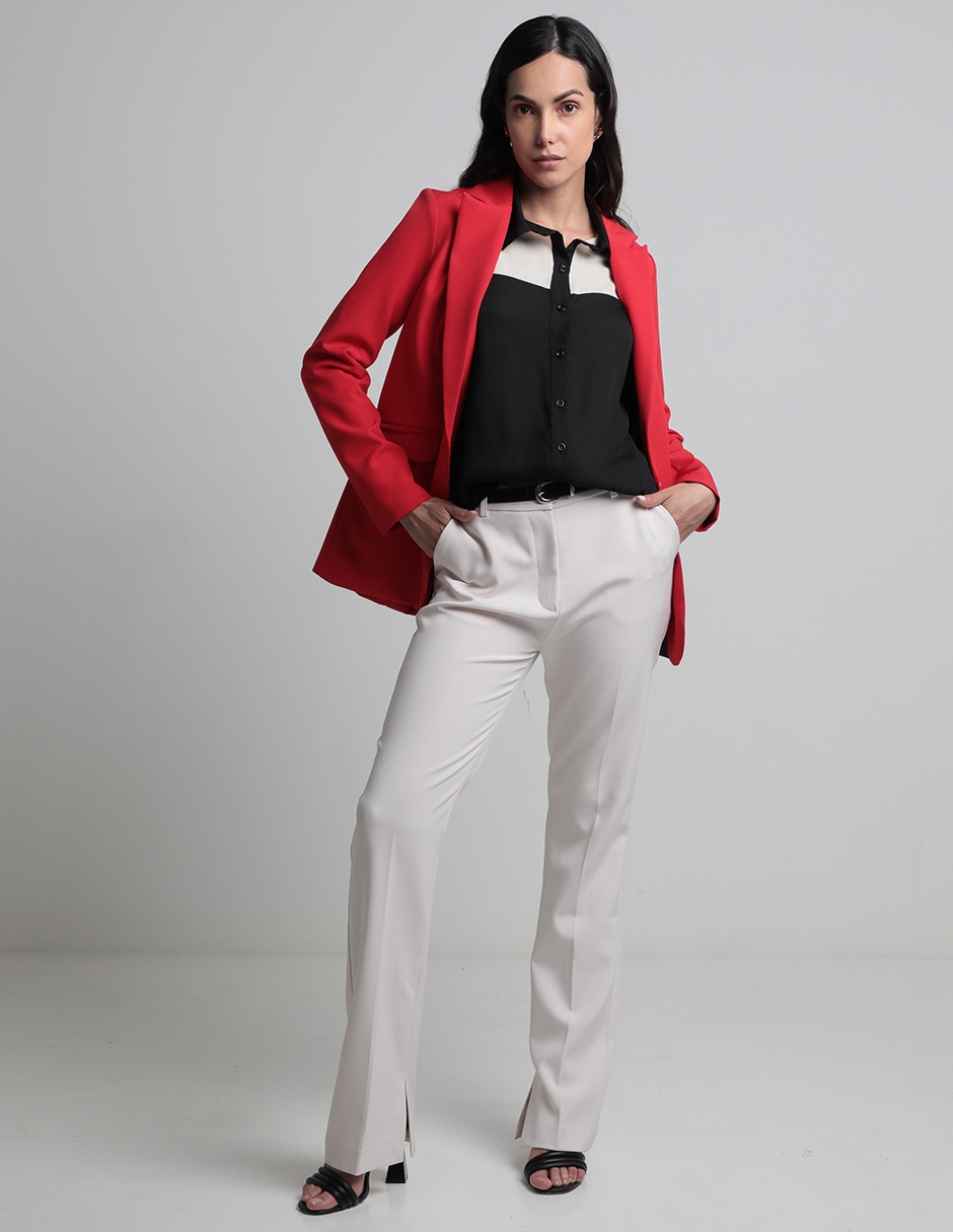 Blusa Contempo manga larga para mujer