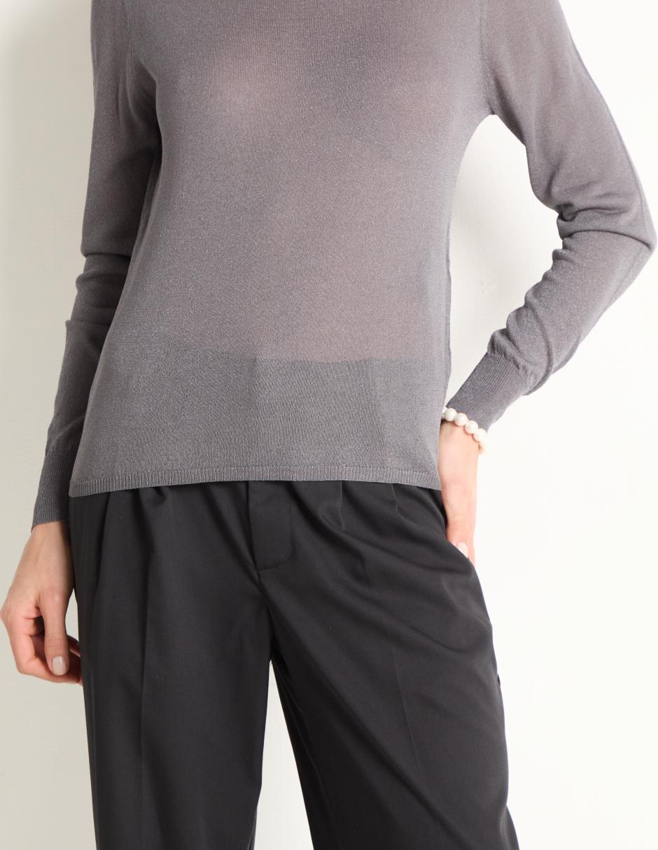 Suéter cuello redondo para mujer