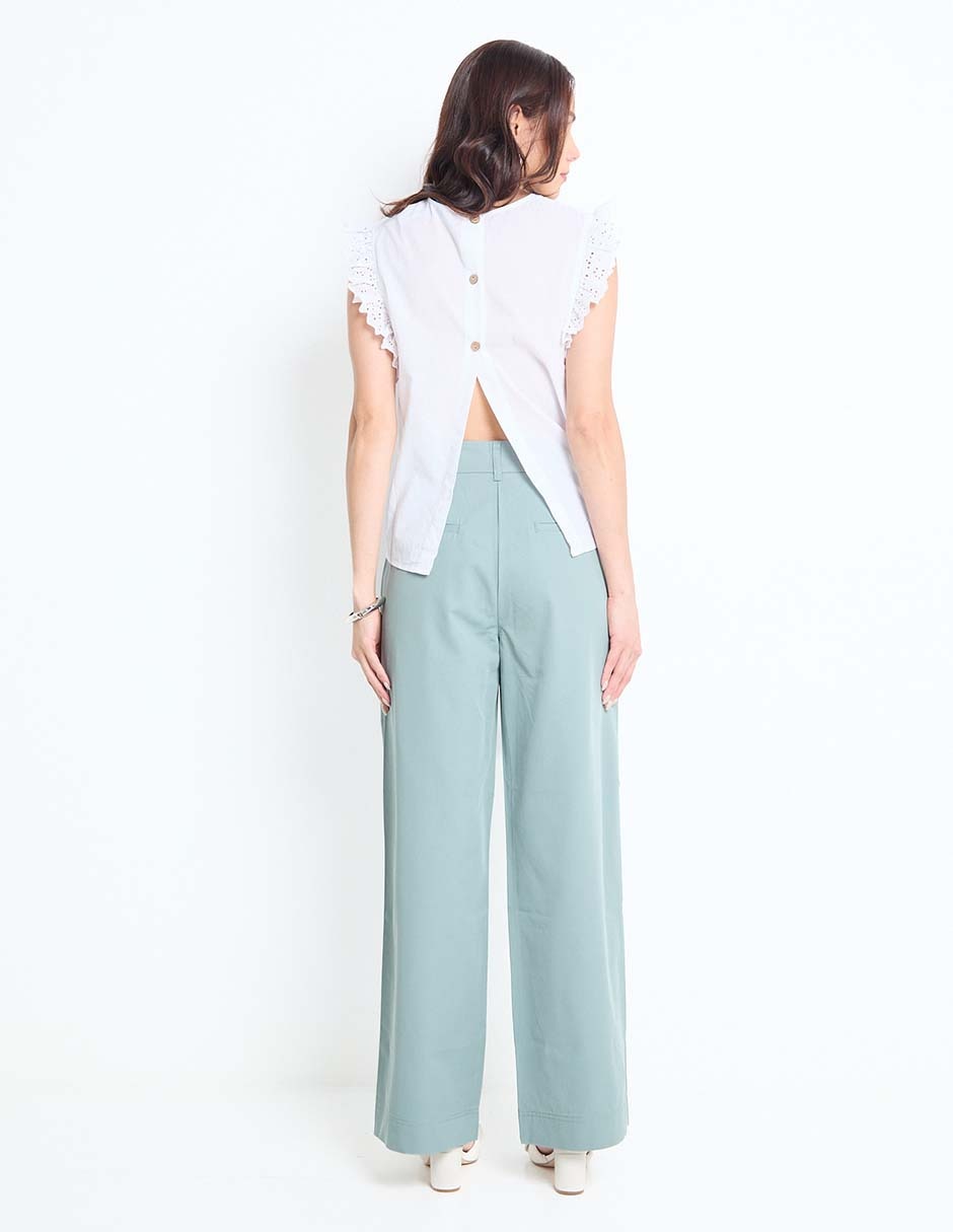 Pantalón de vestir amplio para mujer