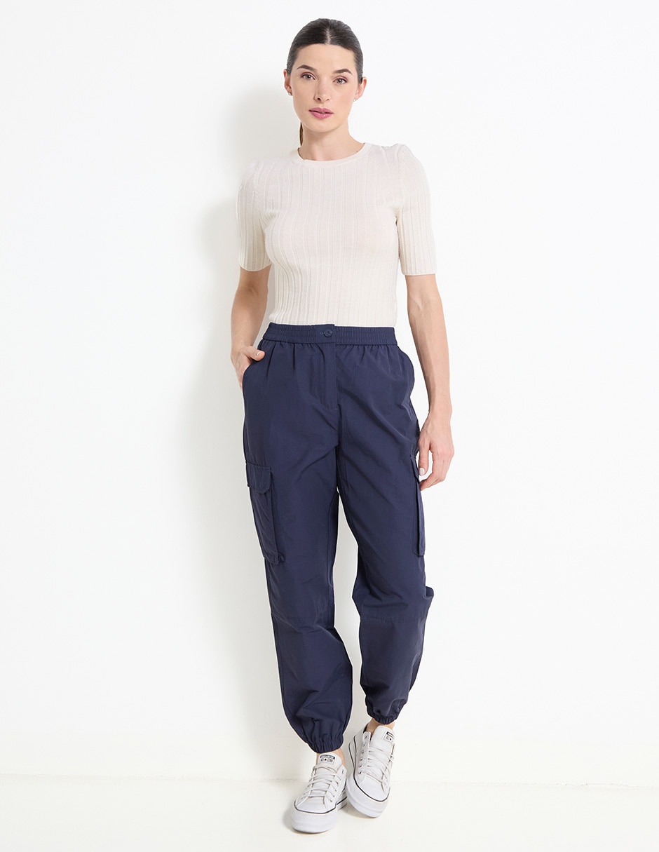 Pantalón cargo regular para mujer