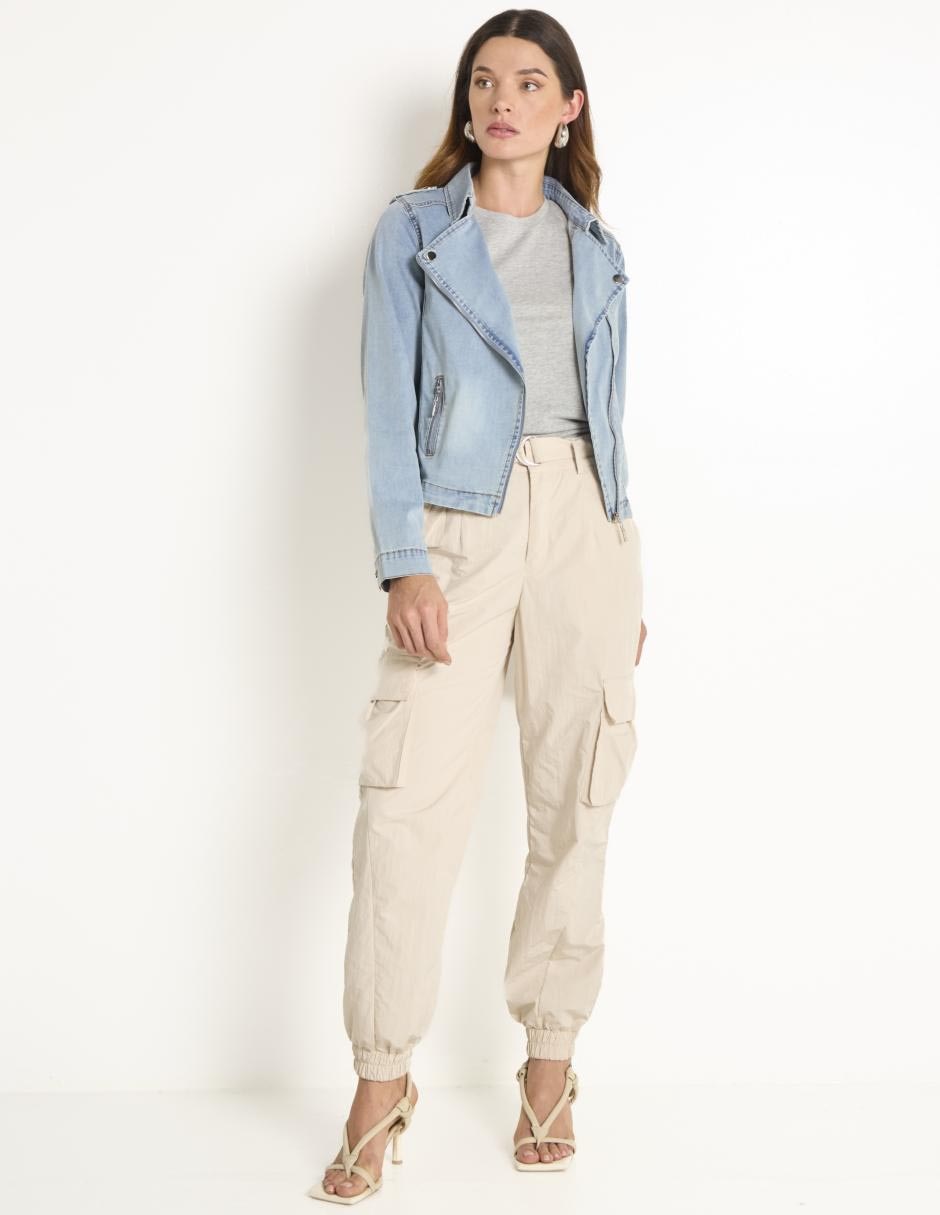Chamarra denim Contempo para mujer