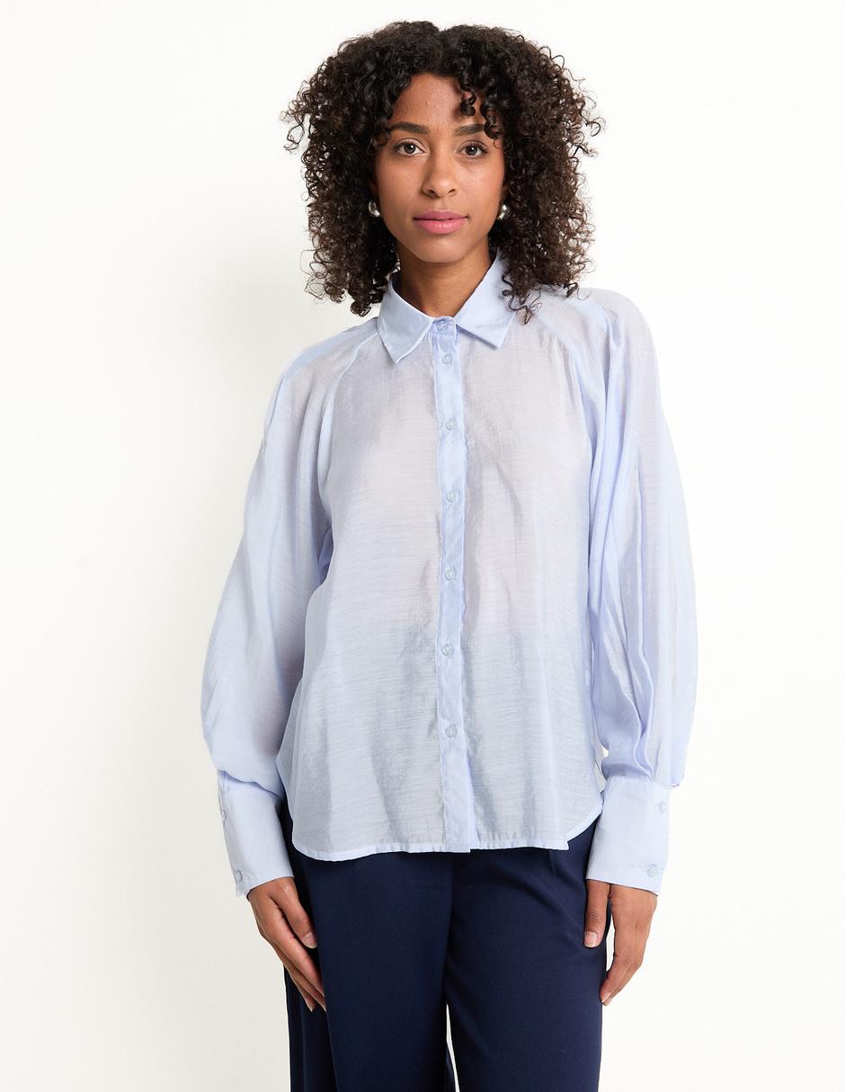 Blusa camisera manga larga para mujer Blusa camisera manga larga para mujer