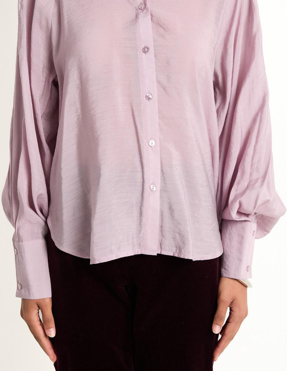 Blusa camisera manga larga para mujer 4
