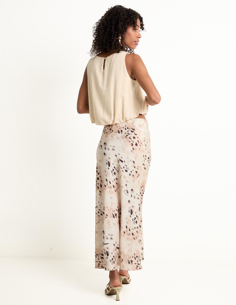 Falda crop a la cintura 2