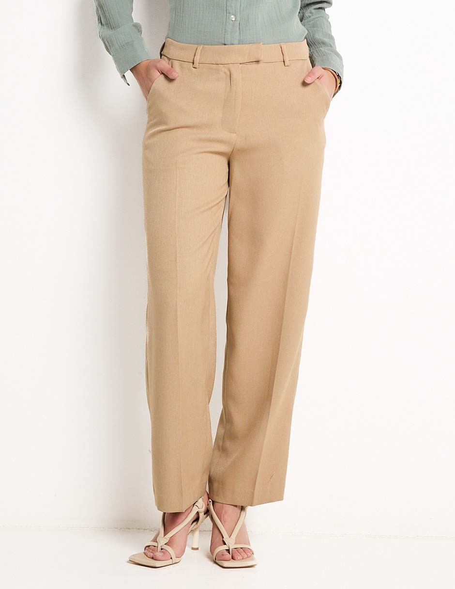 Pantalón de vestir straight para mujer Pantalón de vestir straight para mujer