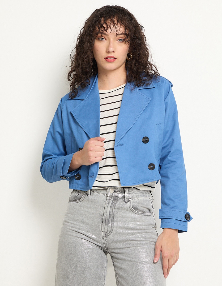 Gabardina casual para mujer