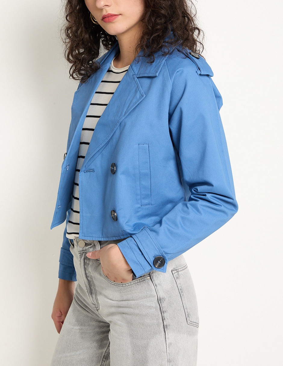 Gabardina casual para mujer 4