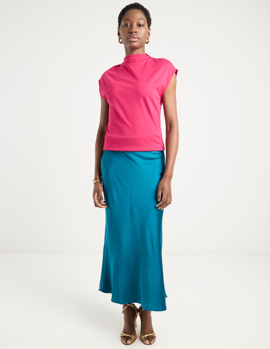 Falda crop a la cintura