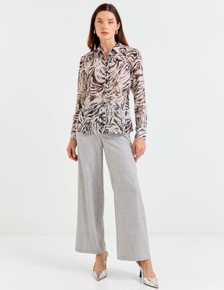 Blusa Contempo manga larga para mujer