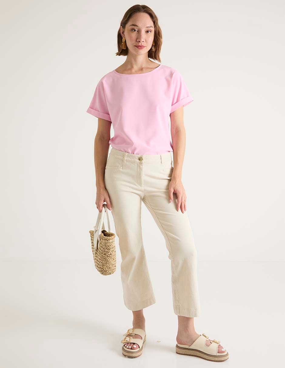 Blusa manga corta para mujer 3