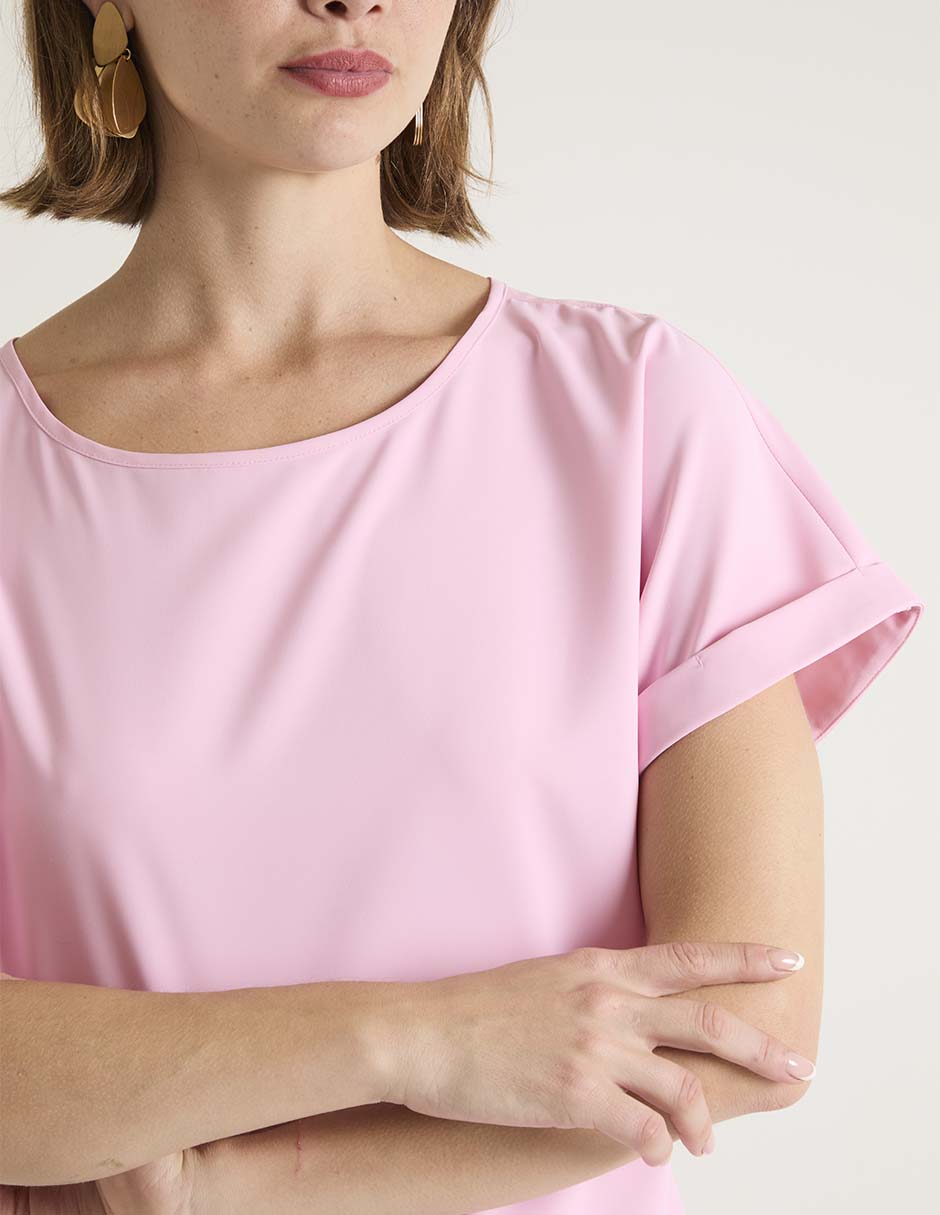 Blusa manga corta para mujer 4