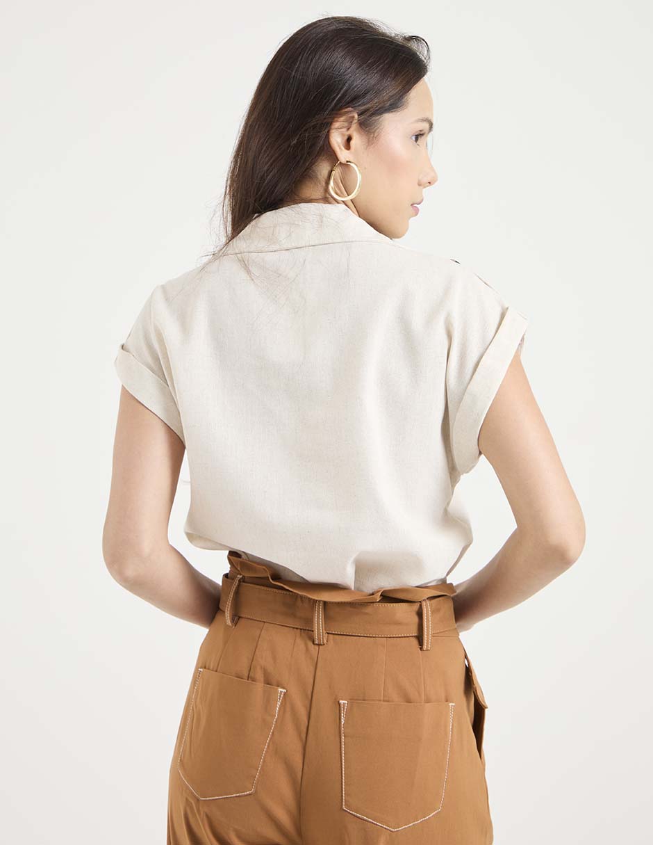 Blusa manga corta para mujer 6
