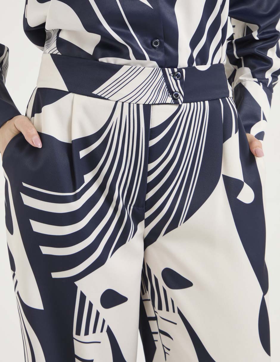 Pantalón de vestir straight para mujer