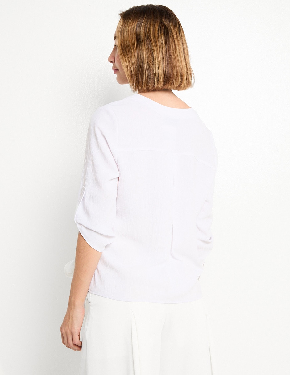 Blusa Contempo manga 3/4 para mujer
