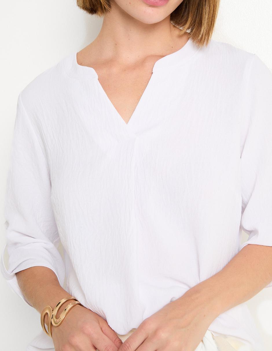 Blusa Contempo manga 3/4 para mujer