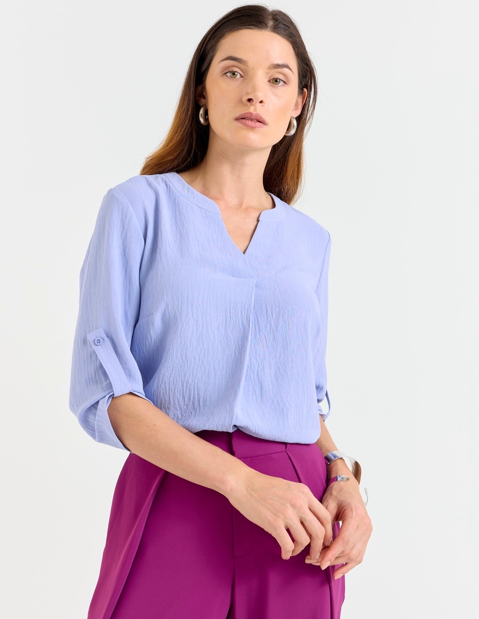 Blusa manga 3/4 para mujer Blusa manga 3/4 para mujer