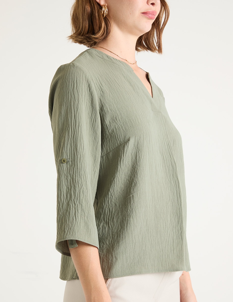 Blusa manga 3/4 para mujer 5
