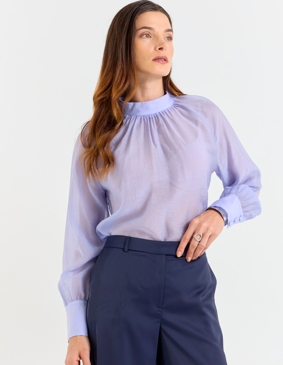 Blusa Contempo manga larga para mujer