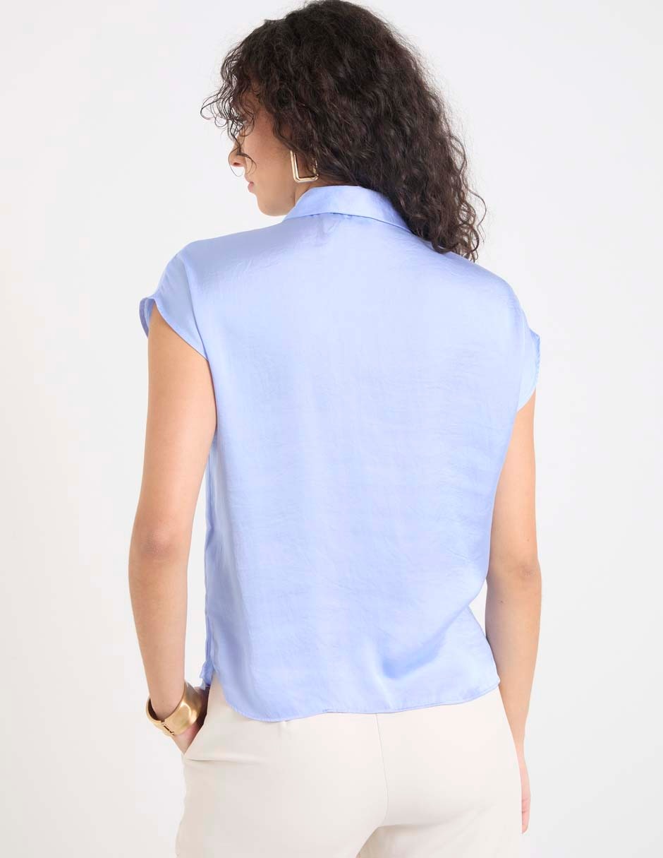 Blusa Contempo manga corta para mujer