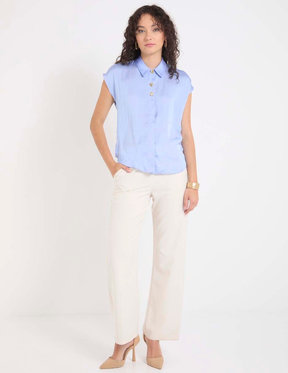 Blusa Contempo manga corta para mujer