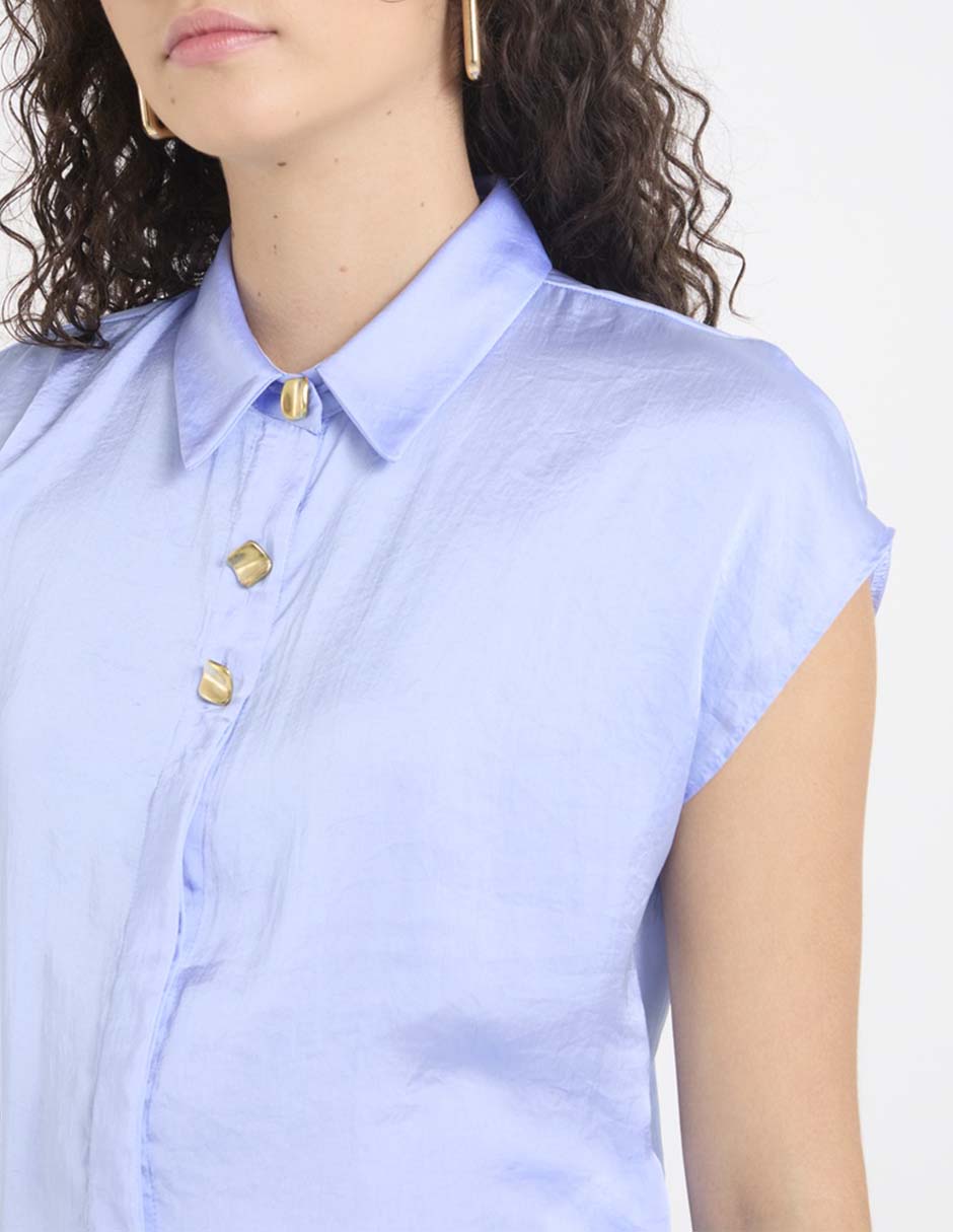 Blusa Contempo manga corta para mujer