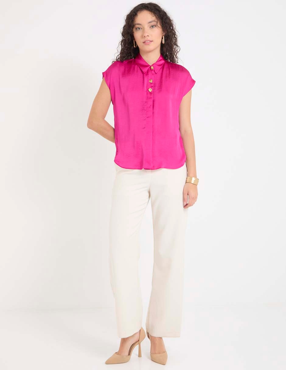 Blusa manga corta para mujer 3