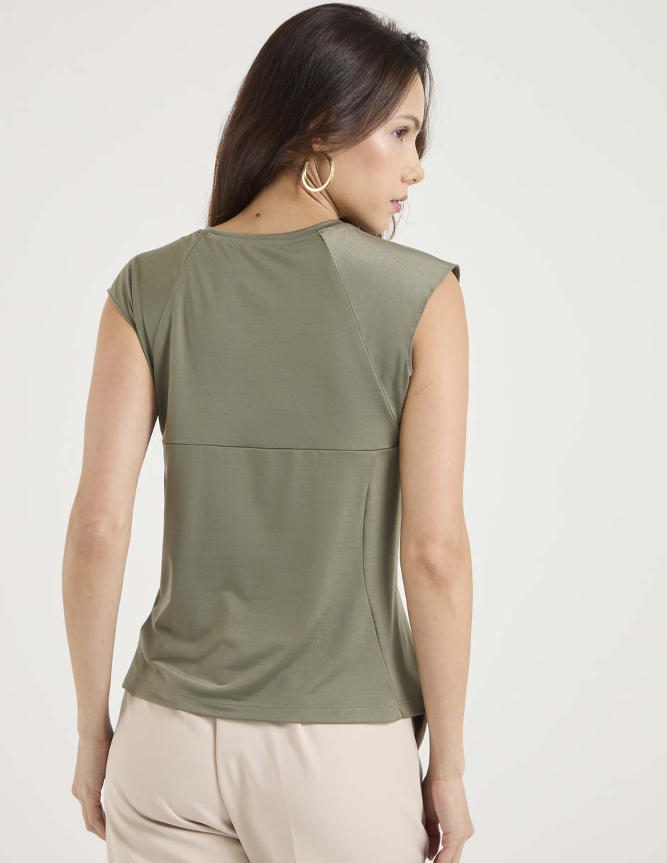 Blusa manga corta para mujer 5