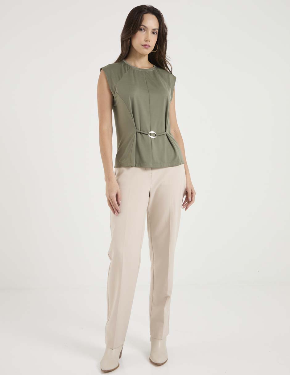 Blusa manga corta para mujer 6