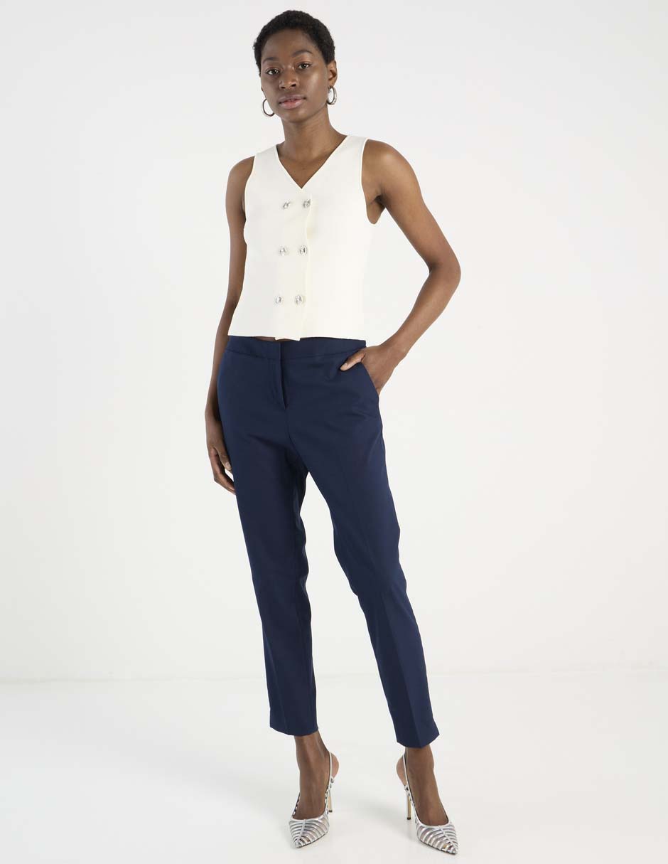 Pantalón chino slim para mujer 4