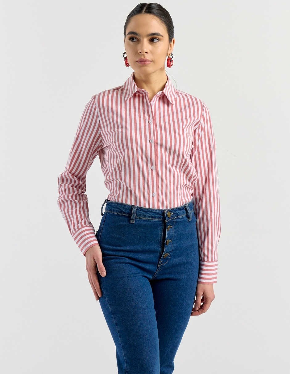 Blusa manga larga para mujer