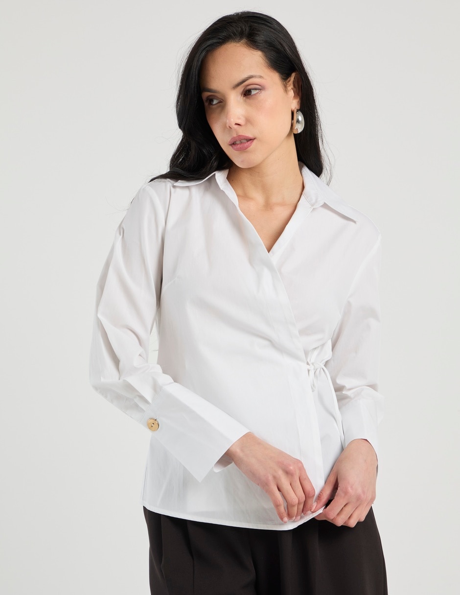 Blusa manga larga para mujer 7