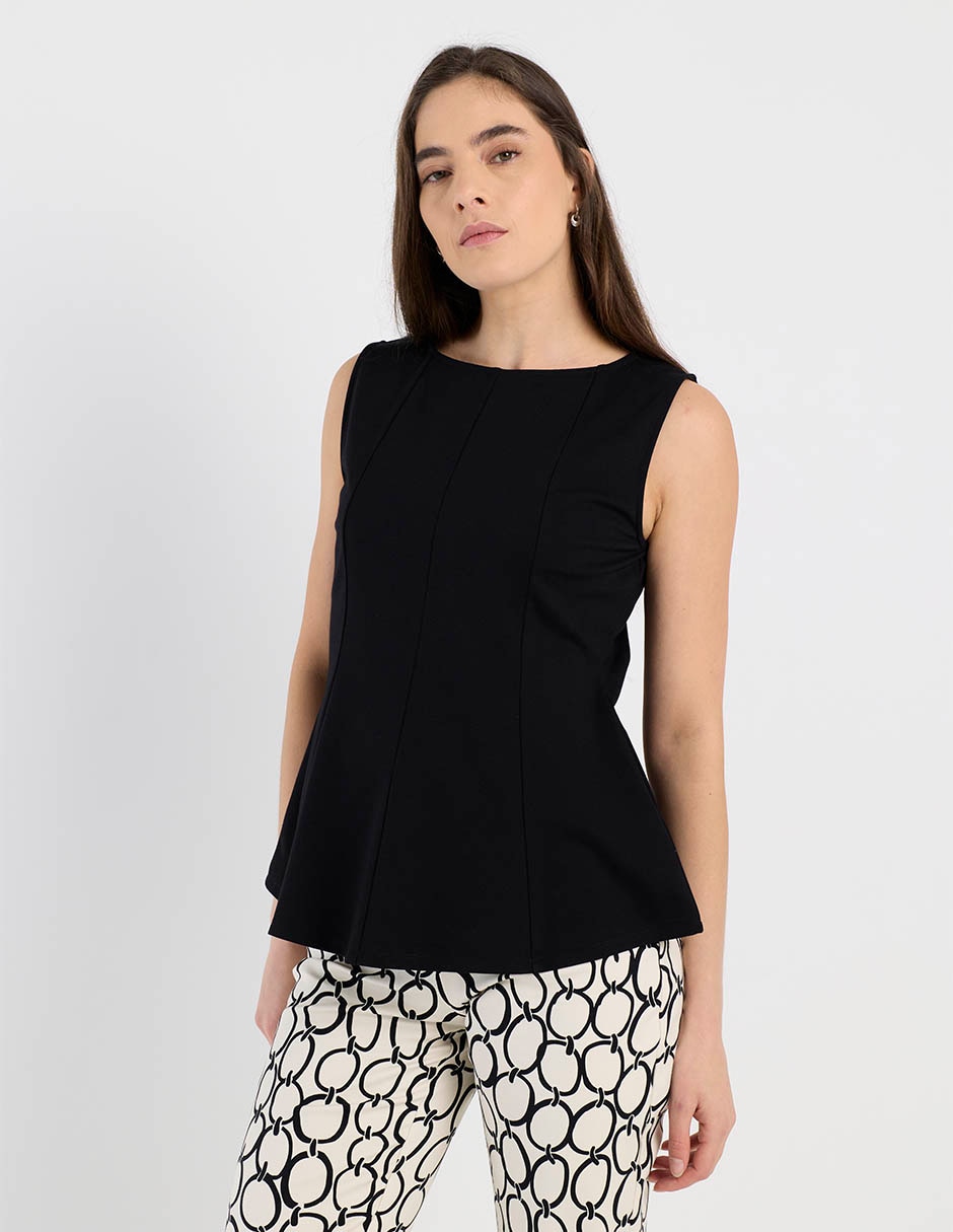 Top cuello redondo Top cuello redondo
