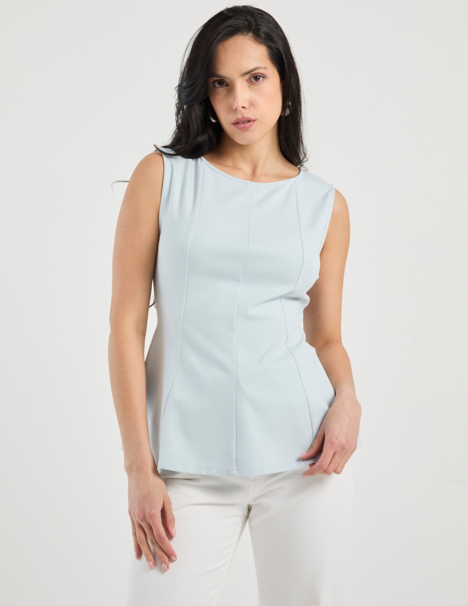 Top cuello redondo Top cuello redondo