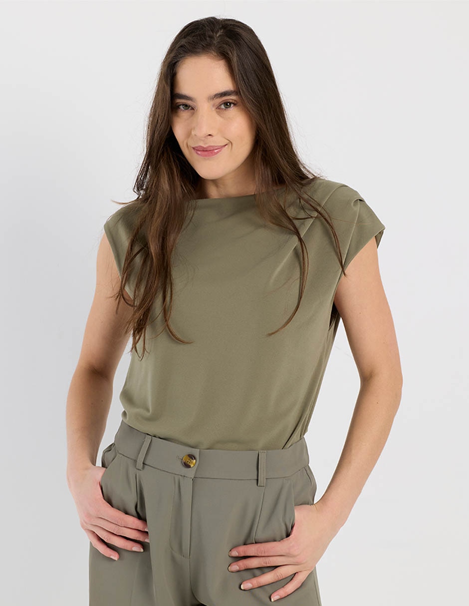 Top cuello cuadrado
