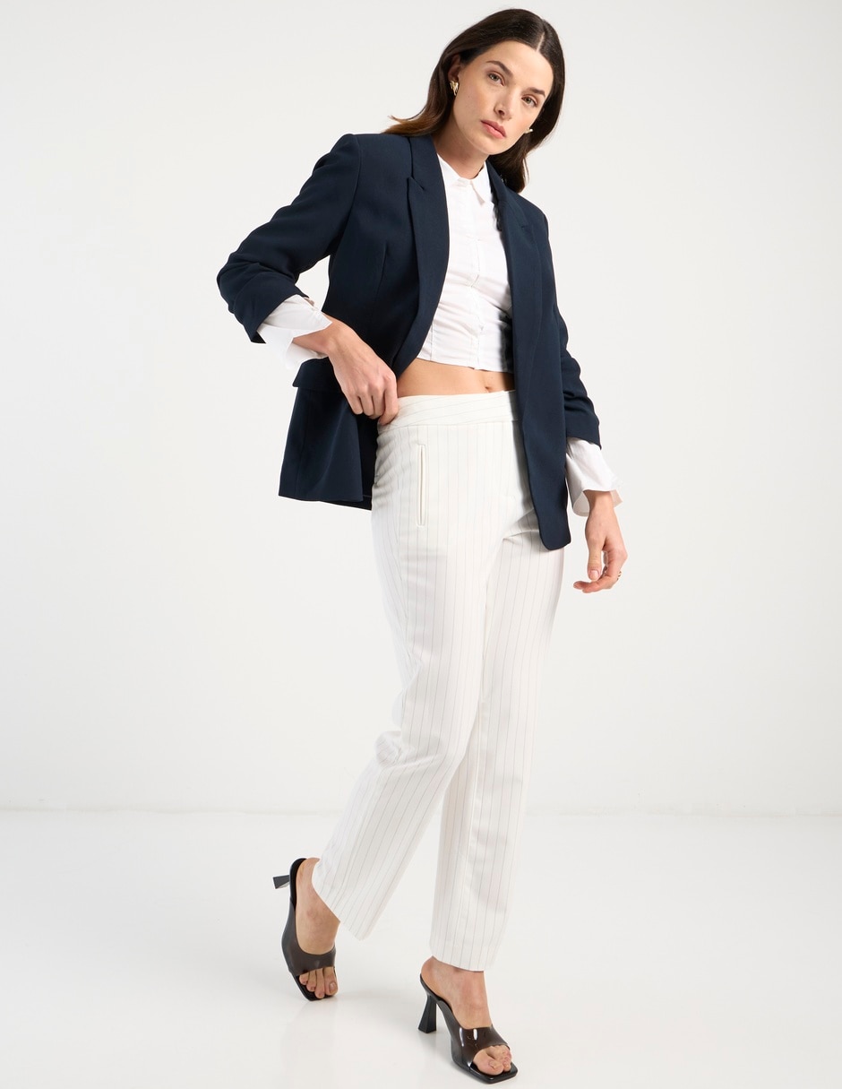 Pantalón capri recto para mujer