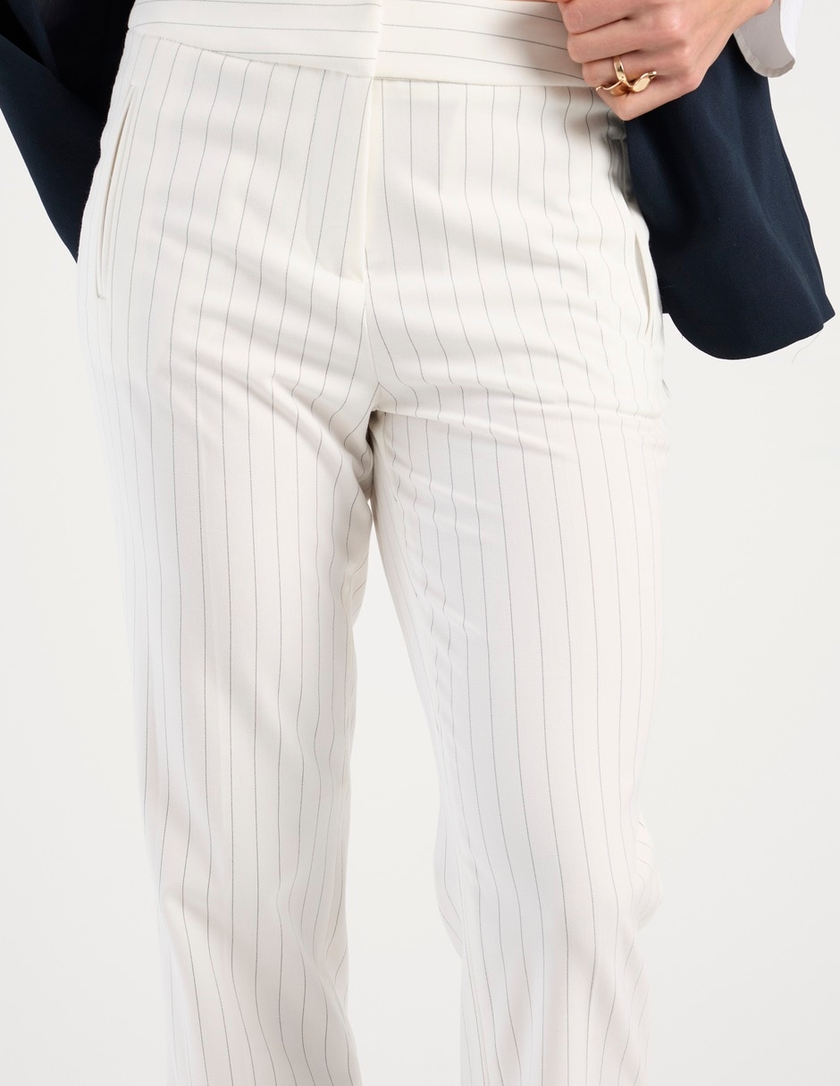 Pantalón capri recto para mujer
