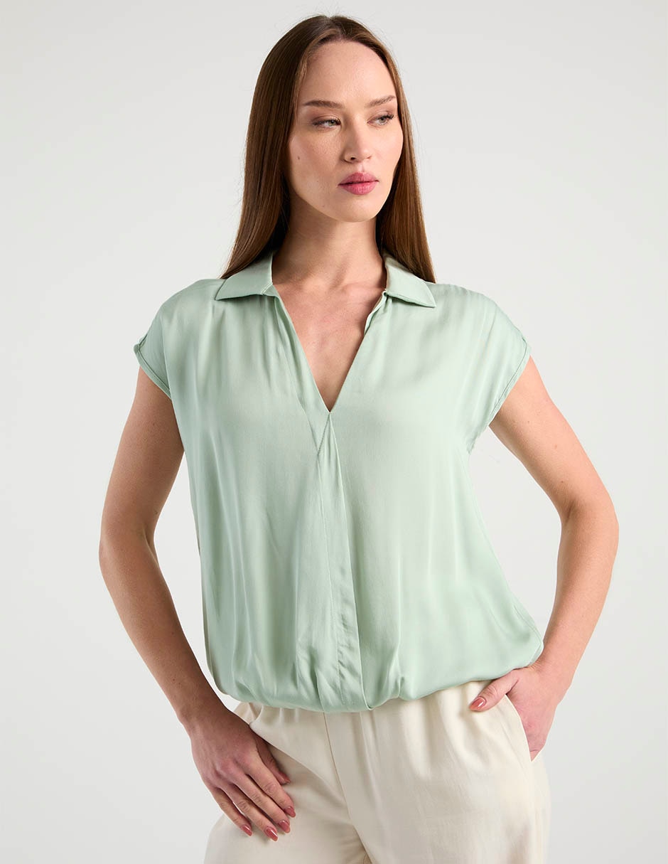 Blusa Contempo manga corta para mujer 1