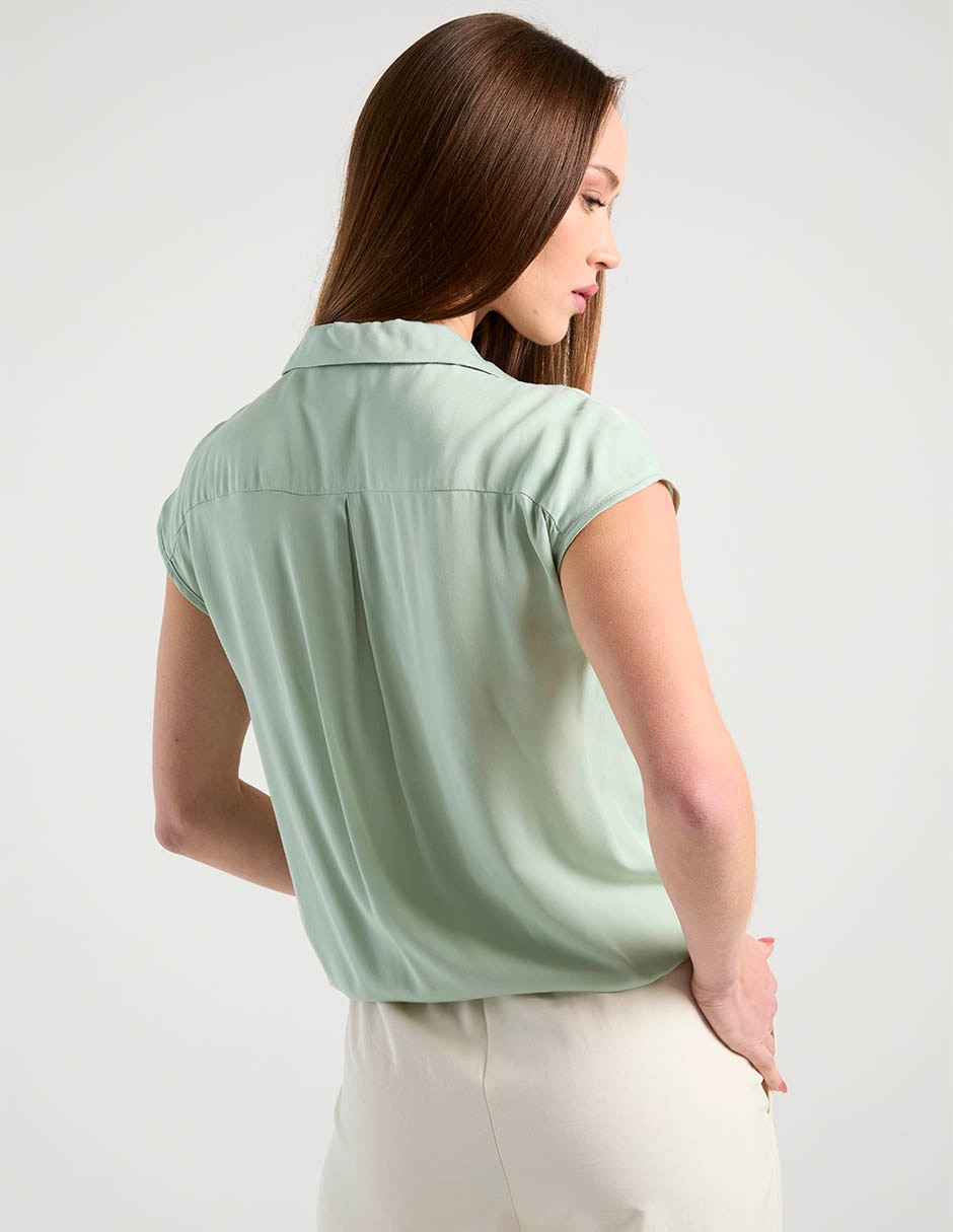 Blusa Contempo manga corta para mujer 7