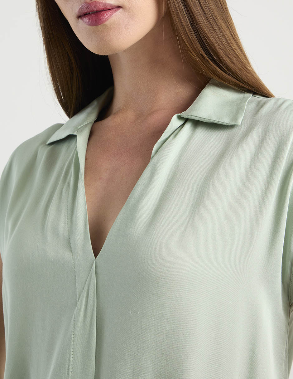 Blusa Contempo manga corta para mujer 8