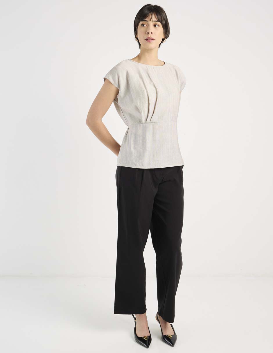 Blusa manga corta para mujer 7