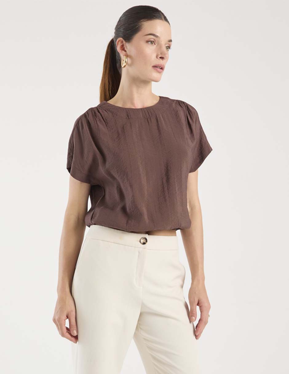 Blusa Contempo manga corta para mujer
