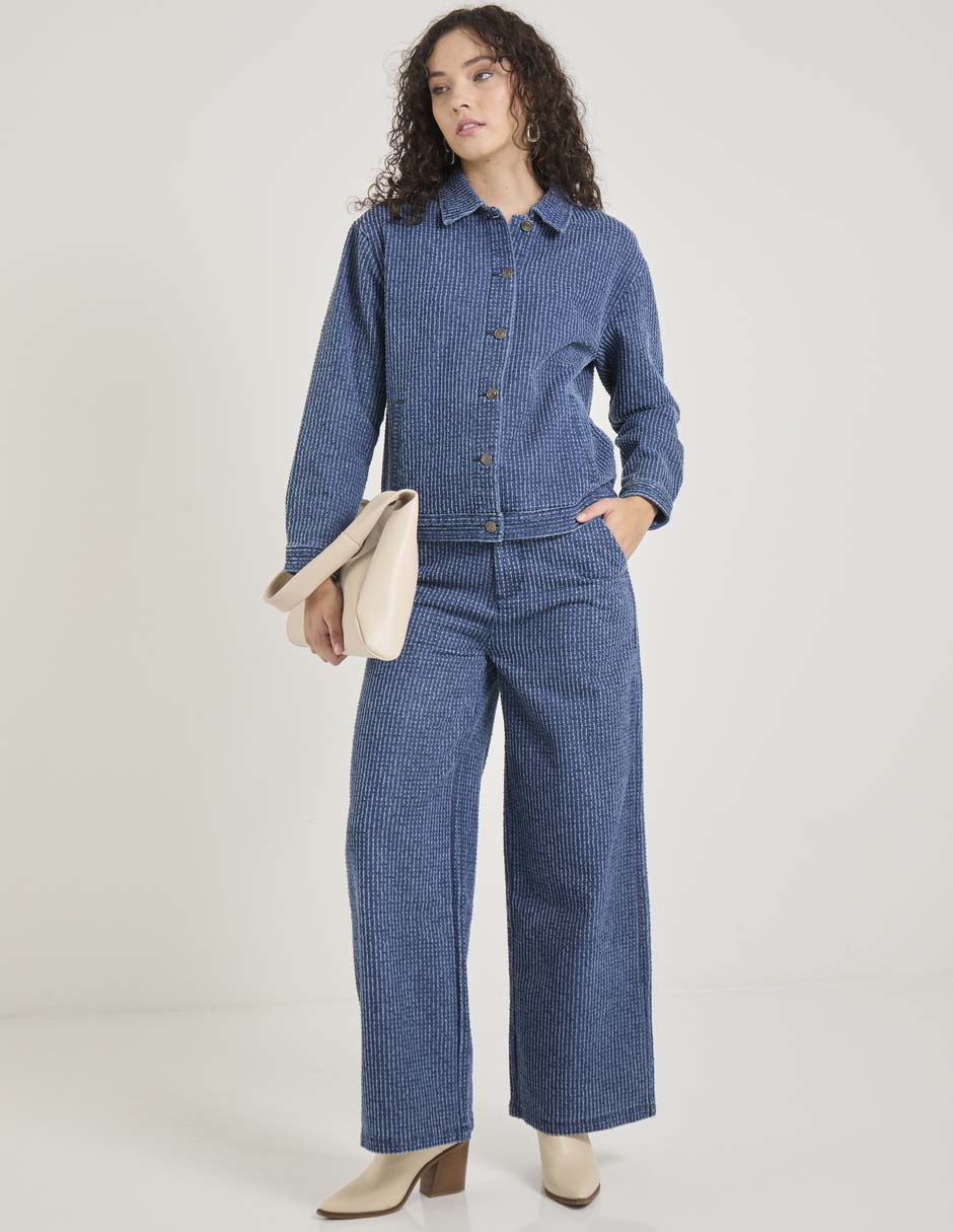 Pantalón relaxed amplio para mujer