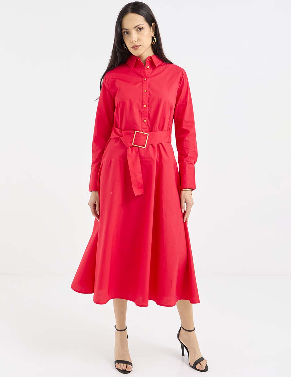 Vestido midi casaual para mujer Vestido midi casaual para mujer