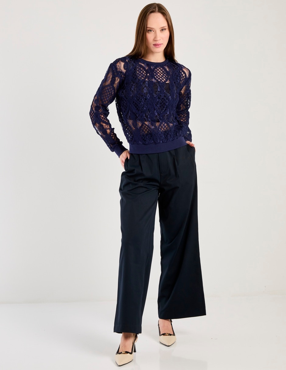 Suéter cuello redondo para mujer 3