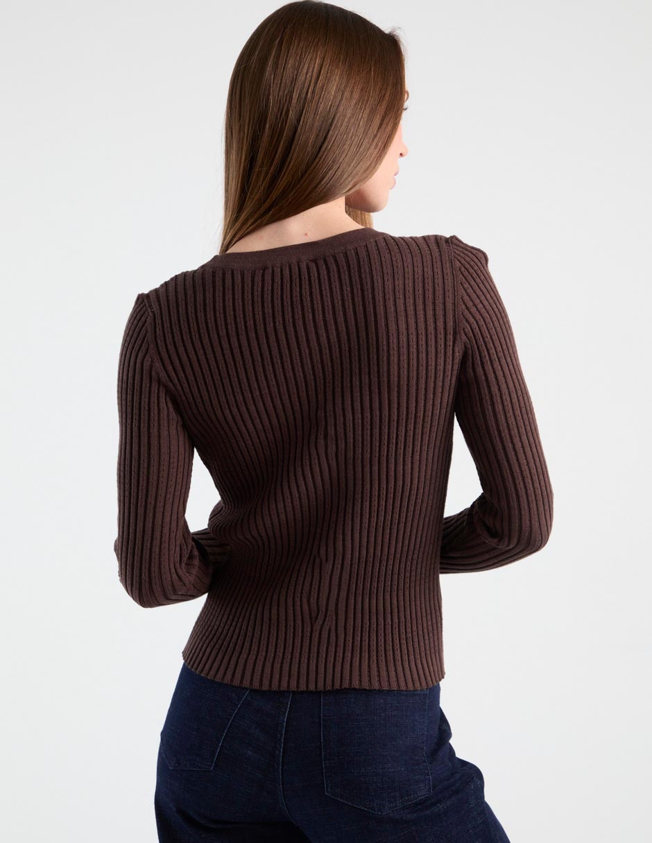 Suéter Contempo cuello redondo para mujer