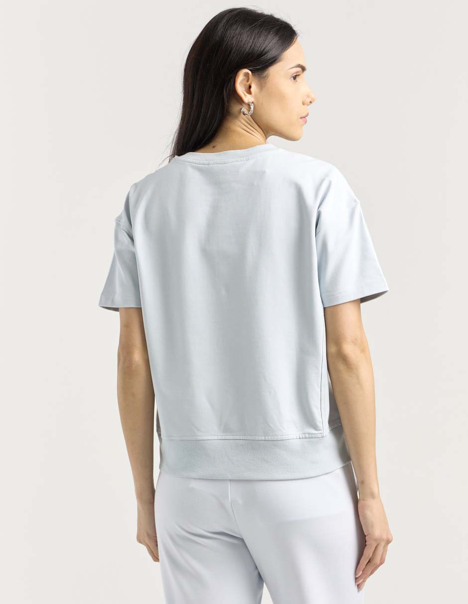 Playera manga corta cuello redondo para mujer 2